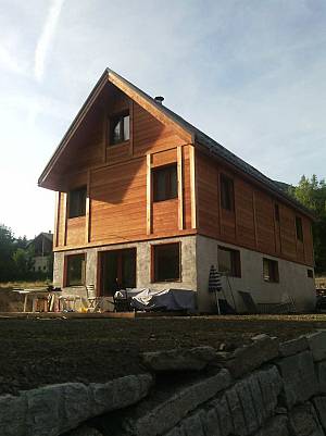 Maison individuelle à ossature bois construite à Briançon (05)
